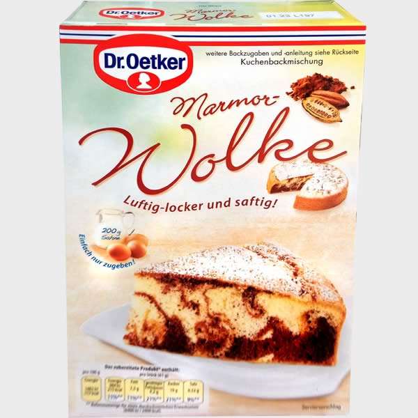 Dr. Oetker Marble Cloud Mix to order from Germany