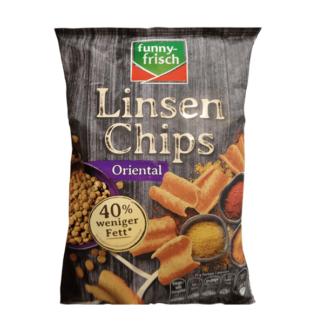 Funny-Frisch Linsen Chips - Oriental Style Lentil Chips 90g