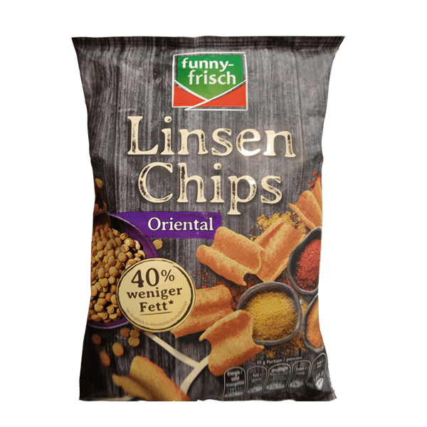 Funny-Frisch Lentil Chips - Oriental Style 90g - German Foods