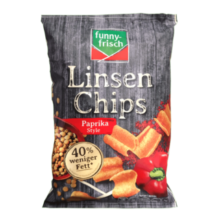 Funny-Frisch Linsen Chips - Paprika Lentil Chips 90g