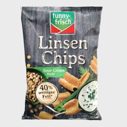 Funny-Frisch Chips De Lentejas - Estilo Crema Agria 90g