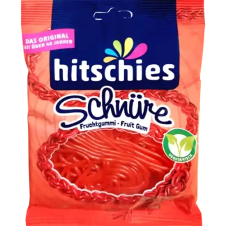 Hitschies Strings with Strawberry Flavor 125g