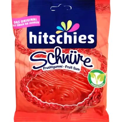 Hitschies Strings with Strawberry Flavor 125g