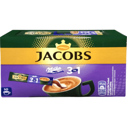 Jacobs Milka Bâtonnets de Café Instantané 3en1