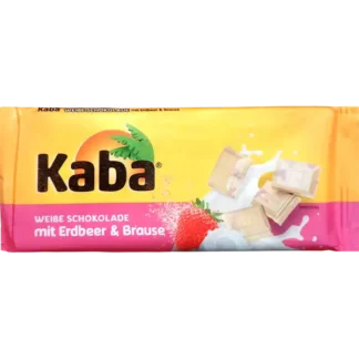 Kaba Chocolat Blanc à la Fraise Pétillant 85g