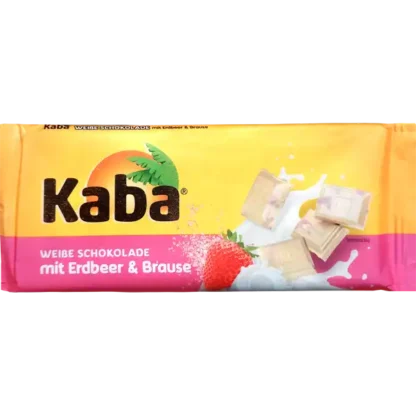 Kaba Cioccolato Bianco con Fragola e Fizz 85g