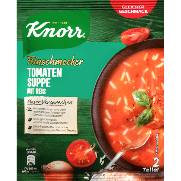 Knorr Gourmet - Tomato Soup with Rice - Delikator German Foods