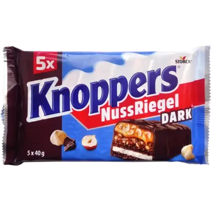 Knoppers Barre aux Noix Chocolat Noir Paquet de 5