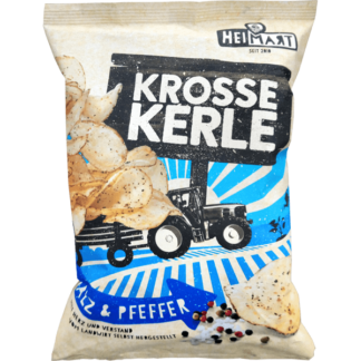 HeiMart Krosse Kerle - Salt & Pepper Potato Chips 115g