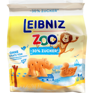 Leibniz Zoo 30% Less Sugar Biscuits 125g