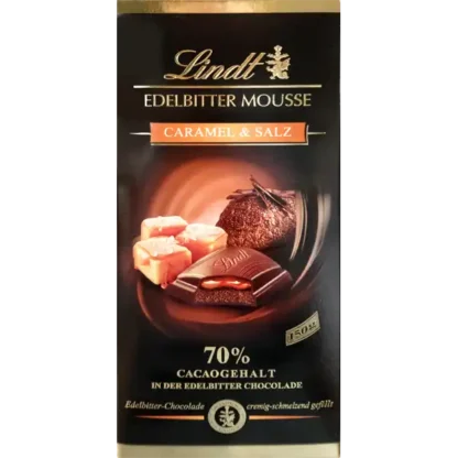 Lindt Mousse al Cioccolato Fondente Caramello e Sale 150g