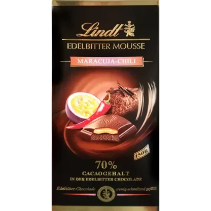 Lindt Mousse Au Chocolat Noir Fruit de la Passion & Piment 150g