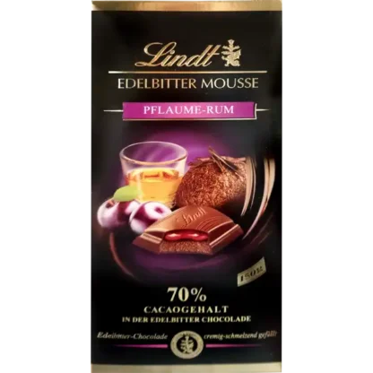 Lindt Mousse au Chocolat Noir Prunes & Rhum 150g