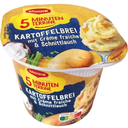 Maggi 5-Minuten Terrine Kartoffelbrei mit Crème fraiche