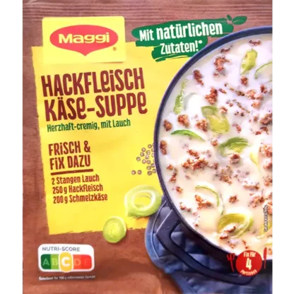 Maggi Fix für Hackfleisch-Käse-Suppe