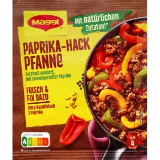 Maggi Fix für Paprika-Hackfleisch-Pfanne