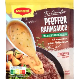 Die Maggi für Genießer Pfefferrahmsauce ergibt 250ml