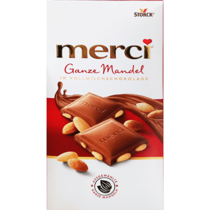 Merci Amandes Entières - Chocolat au Lait 100g