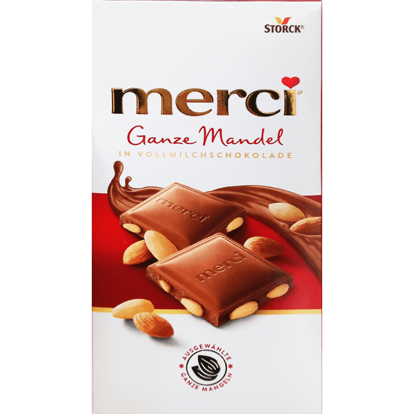 Merci Barres De Chocolat Au Lait 100g – Elmercado