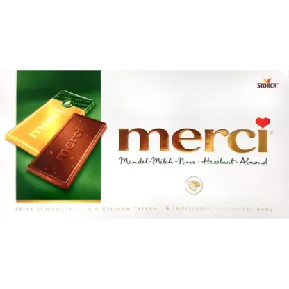 merci Barres de Chocolat - Noisette-Amande 100g