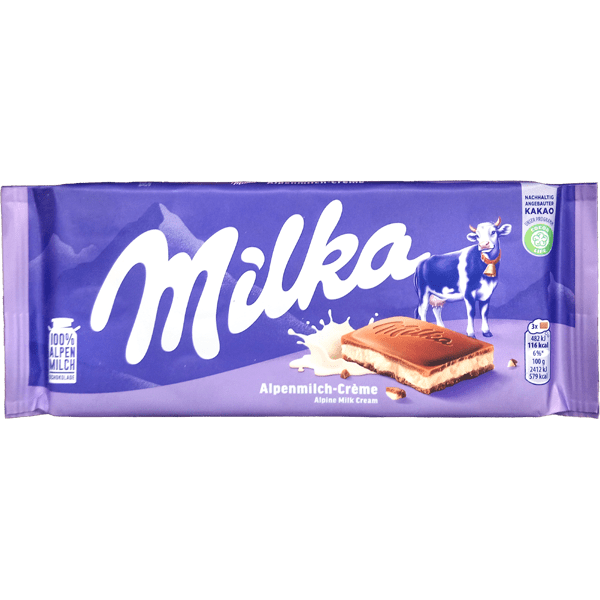 Milka Alpenmilchcrème - Alpine Milk Cream 100g - German Foods