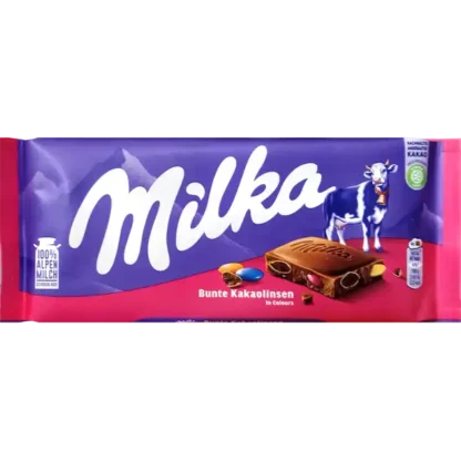 Milka Bunte Kakaolinsen - Cocoa Dragees 100g