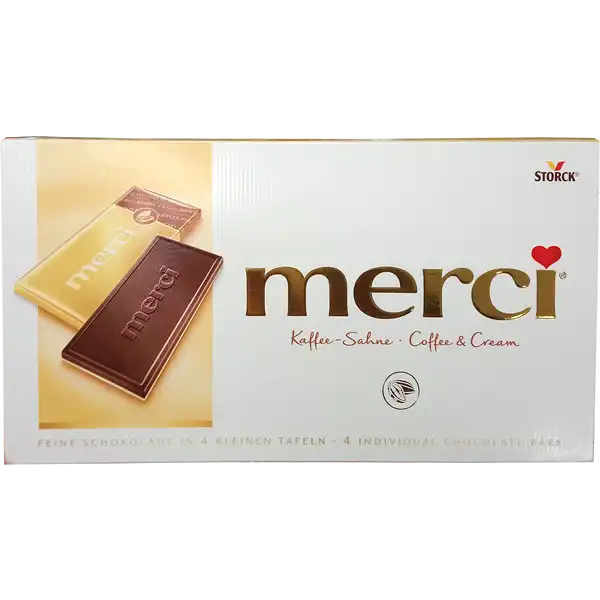 STORCK - Tablette de chocolat Merci crème à café…