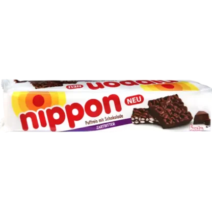 Nippon Bocaditos de Arroz Inflado Chocolate Negro 200g