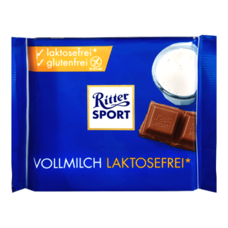 Ritter Sport Lactose Free* - Whole Milk Chocolate 100g