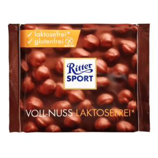Ritter Sport Lactose Free* - Whole Hazelnuts Chocolate 100g