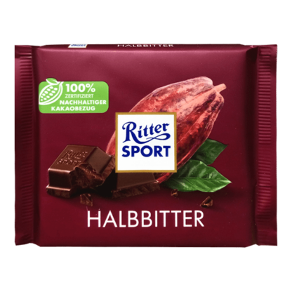 Ritter Sport Halbbitter - Dark Chocolate 100g