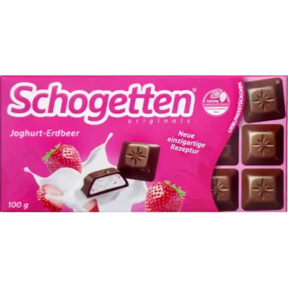 Schogetten Originals Yaourt Fraise Chocolat 100g