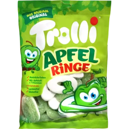 Trolli Sour Apple Rings 150g