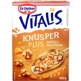 Dr. Oetker Vitalis KnusperPLUS - Honey & Almond Muesli 450g