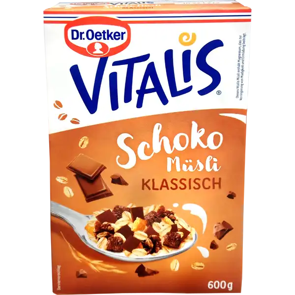 Dr. Oetker Vitalis Crunchy Muesli Dark Chocolate 600g