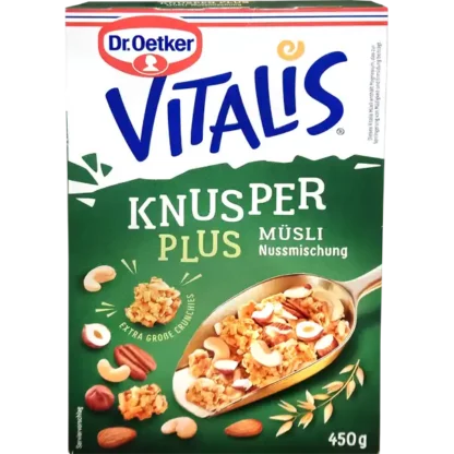 Dr. Oetker Vitalis KnusperPLUS - Nueces Mixtas 450g